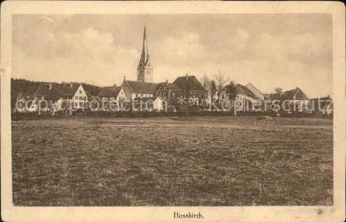 Hosskirch Ortsansicht mit Kirche