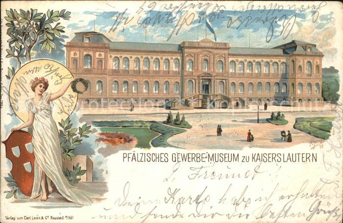 Kaiserslautern Pfälzisches Gewerbemuseum Künstlerkarte