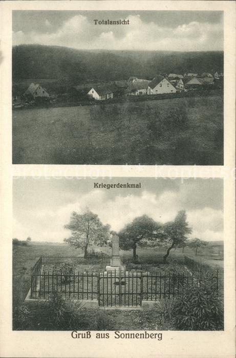 Sonnenberg Wiesbaden Totalansicht Kriegerdenkmal