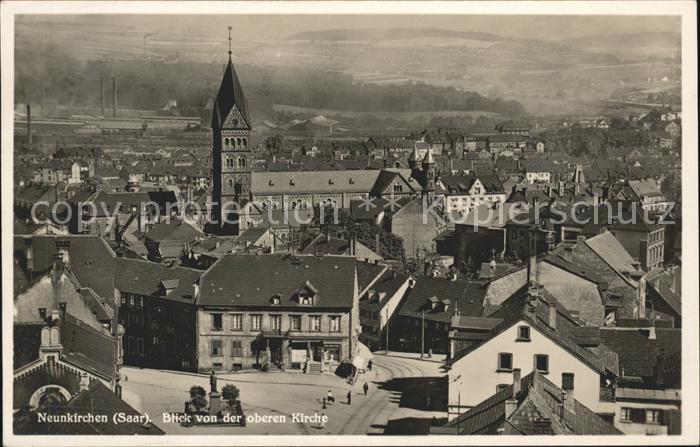 Neunkirchen Saar Blick von der oberen Kirche
