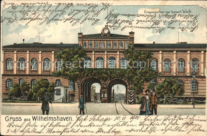 Wilhelmshaven Eingangstor zur kaiserlichen Werft