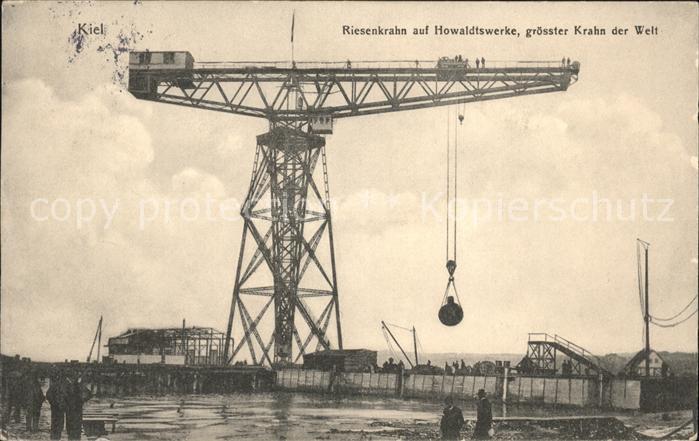 Kiel Riesenkran auf Howaldtswerke grösster K