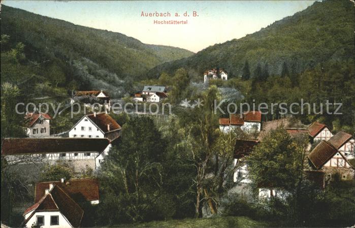 Auerbach Bergstrasse Hochstättertal
