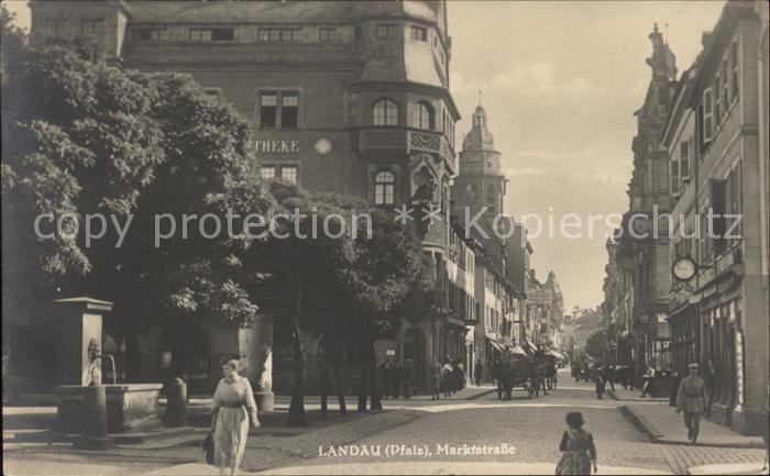 Landau Pfalz Marktstrasse Brunnen