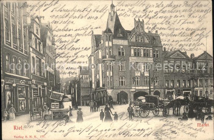 Kiel Markt Pferdedroschke