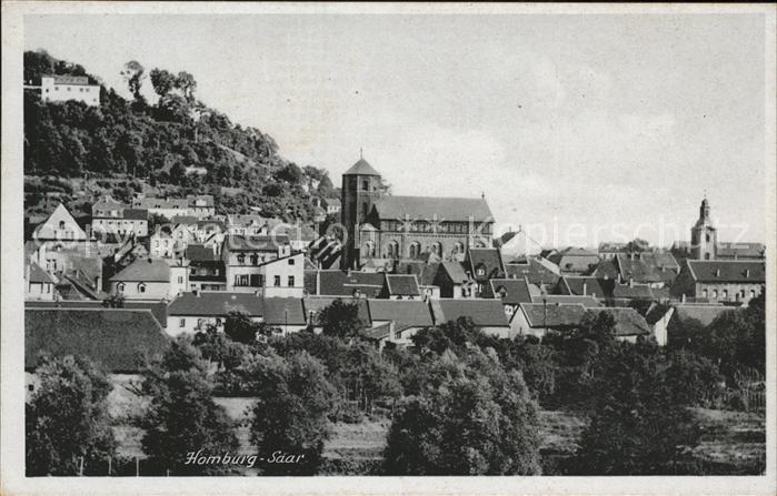 Homburg Saar Ortsansicht mit Kirche