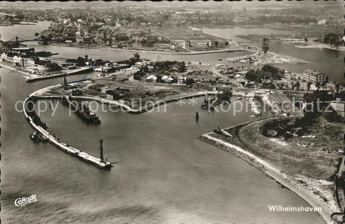 Wilhelmshaven CITY Fliegeraufnahme Hafen Mole
