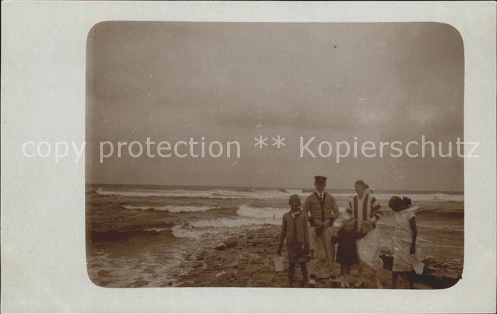Wangerooge Nordseebad Am Strand Abendstimmung Gruppenbild