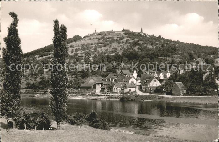 Dilsberg Partie am Neckar mit Rainbach Blick zur