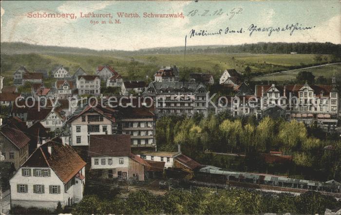 Schoemberg Schwarzwald Teilansicht Luftkurort