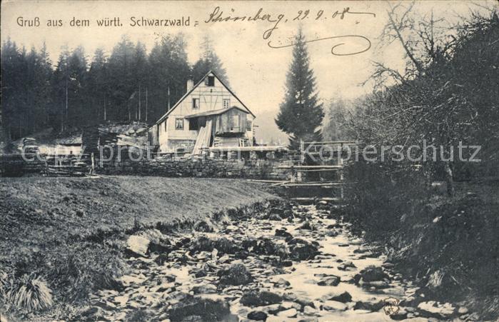 Schoemberg-Schoerzingen Partie am Bach Haus
