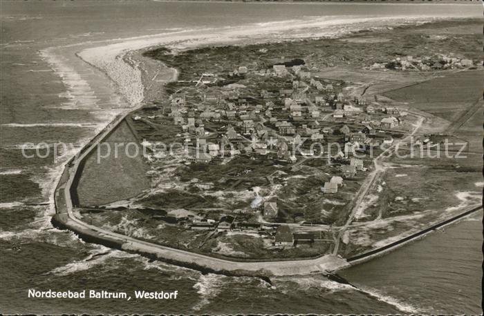 Baltrum Nordseebad Westdorf Fliegeraufnahme