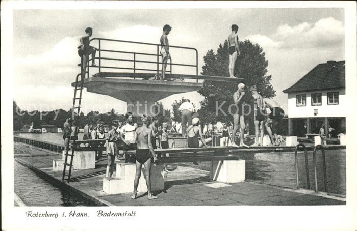 Rotenburg Wuemme Badeanstalt Sprungbrett