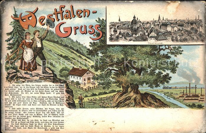 Dortmund Stadtbild Westfalenlied Eiche Schafherd