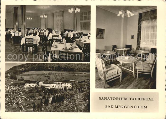 Bad Mergentheim Sanatorium Taubertal Speisesaal