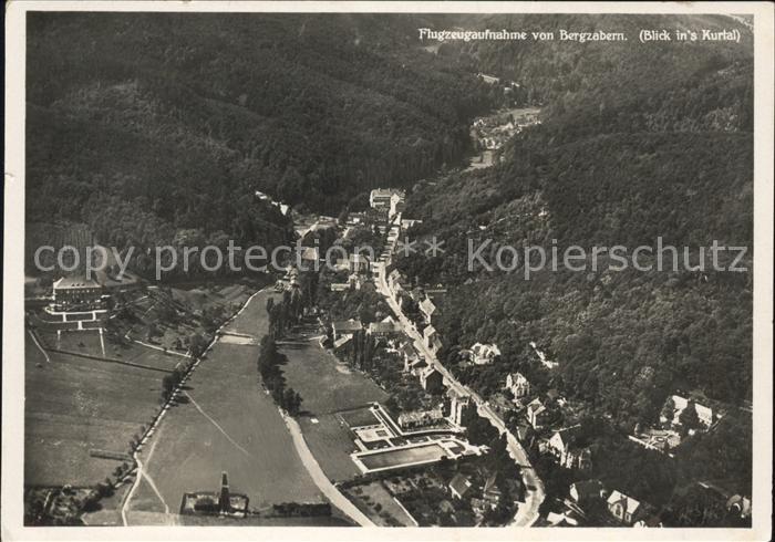 Bad Bergzabern Blick ins Kurtal Fliegeraufnahme