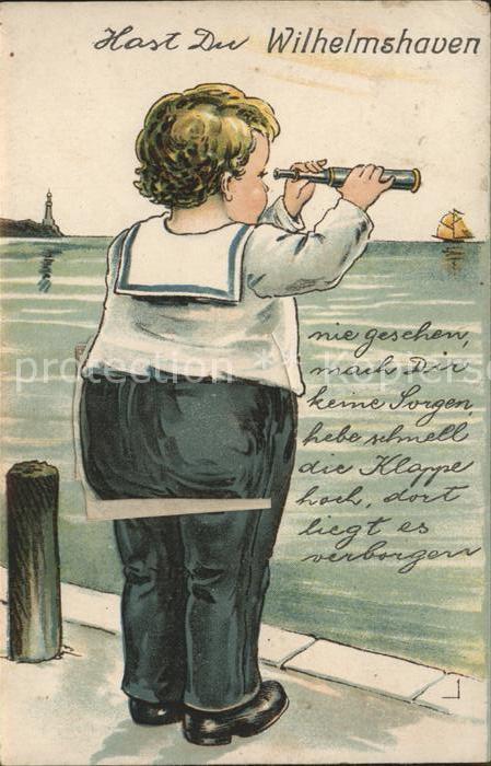 Wilhelmshaven CITY Blick mit Fernrohr