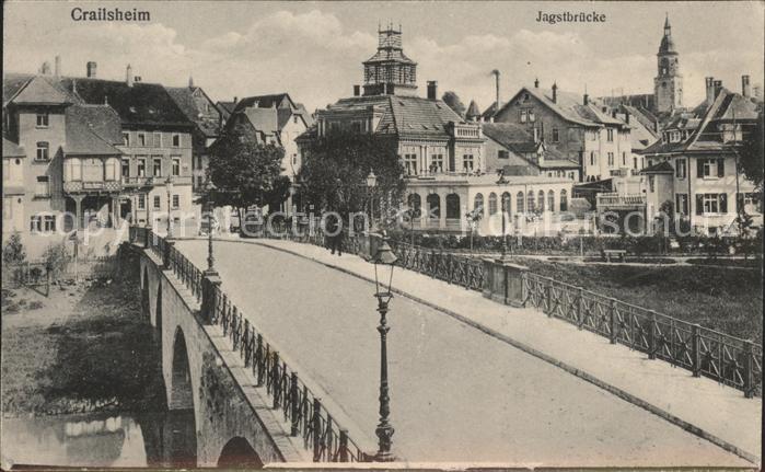 Crailsheim Jagstbrücke Kirchturm