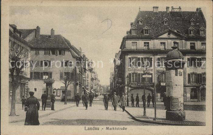 Landau Pfalz Marktstrasse Litfass Saeule