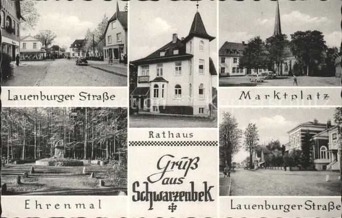 Schwarzenbek Lauenburger Strasse Rathaus Marktplatz