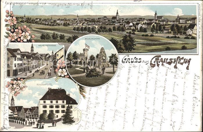 Crailsheim Gesamtansicht Wilhelmshöhe Schlossplatz