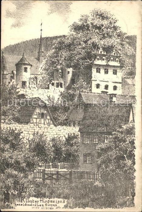 Hirsau Kloster Künstlerkarte
