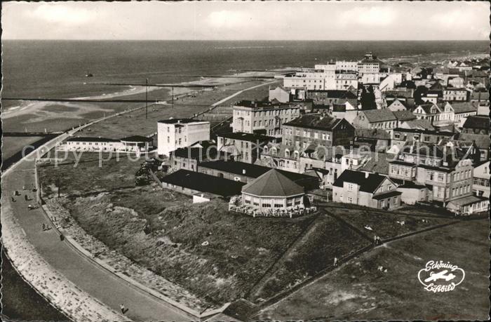 Norderney Nordseebad Fliegeraufnahme Promenade Marienhöhe