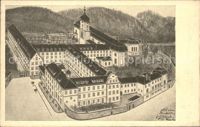 Beuron Donautal Kloster Künstlerkarte