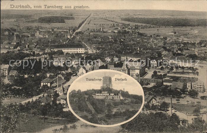 Durlach Panorama vom Turmberg