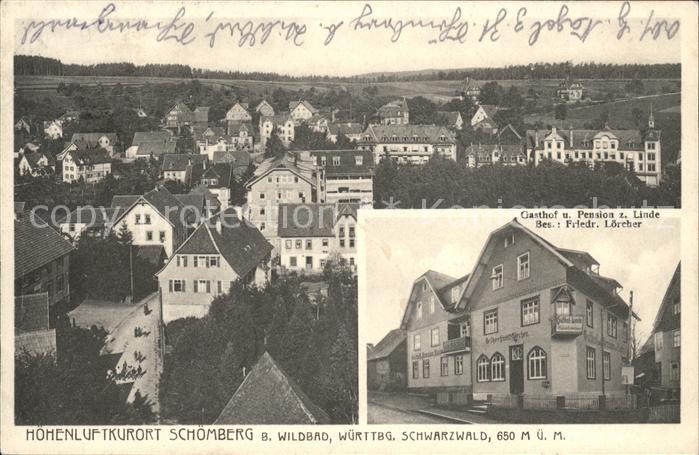 Schoemberg Schwarzwald Gasthaus Pension Zur Linde Loercher