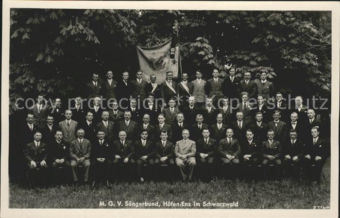 Hoefen Enz Gruppenfoto M.G.V. Sängerbund