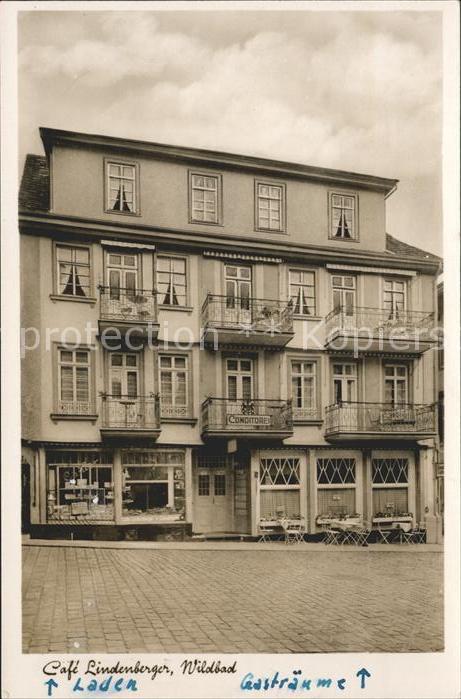 Wildbad Schwarzwald Cafe Lindenberger Conditorei