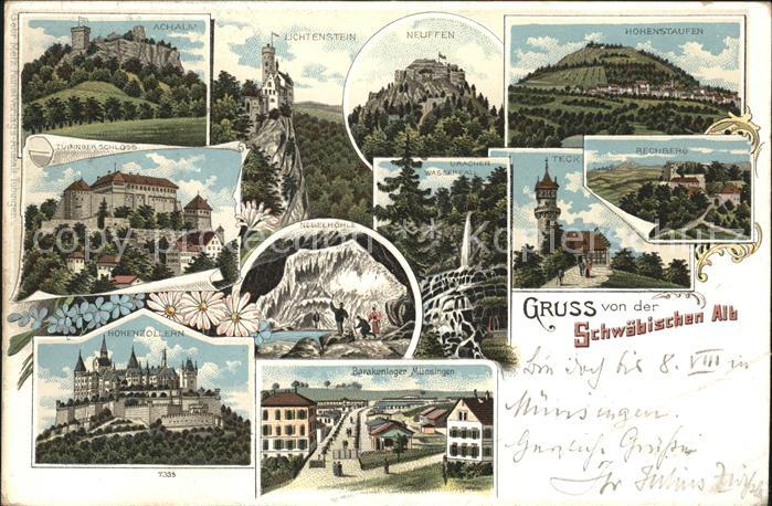 Schwaebische Alb Burgen Teck Neuffen Lichtenstein Hohenz