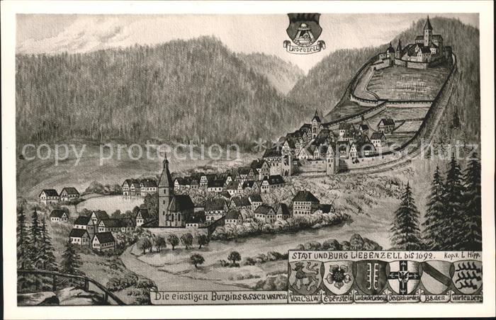 Bad Liebenzell Stadt und Burg Stich