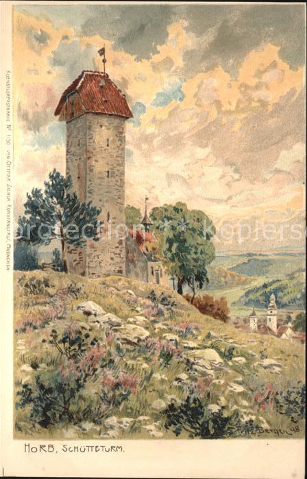 Horb Schuettelturm Kuenstlerkarte