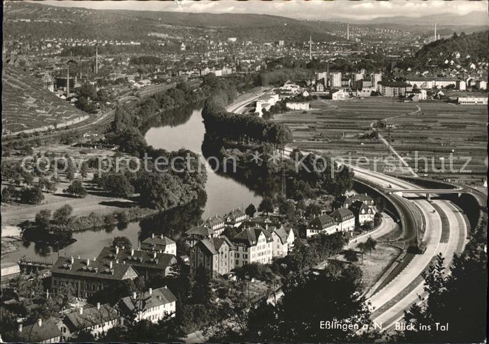 Esslingen Neckar Fliegeraufnahme Neckartal