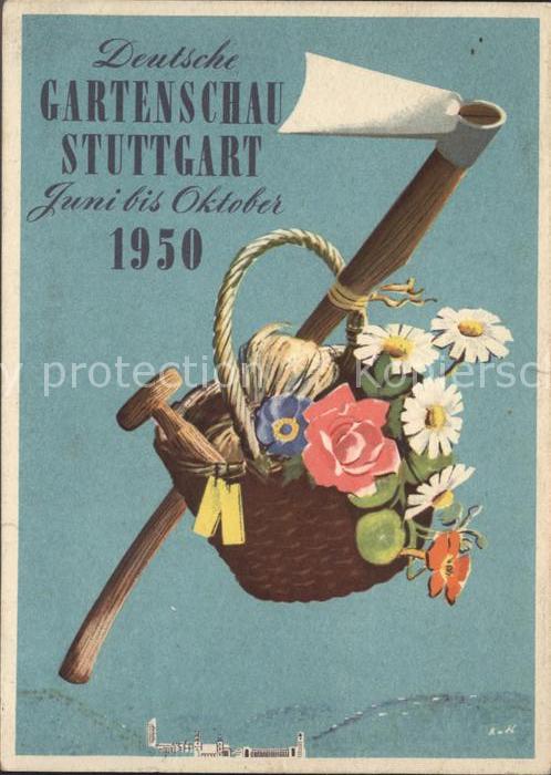 STUTTGART  CITY Deutsche Gartenschau Blumenkorb