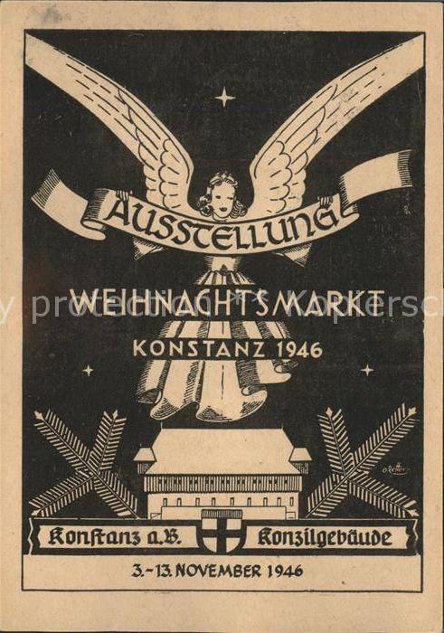 Konstanz Weihnachsausstellung Konzilbebaeude Kuenstlerkarte Wappen