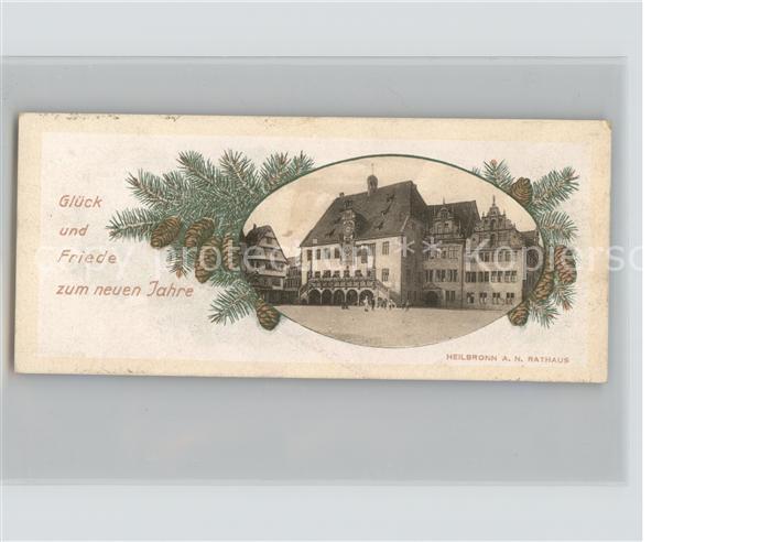 Heilbronn Neckar Rathaus Neujahrskarte