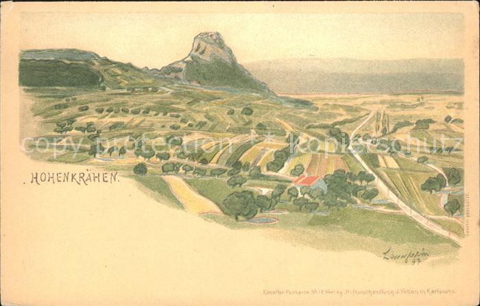 Bad Saeckingen Hohenkraehen Kuenstlerkarte
