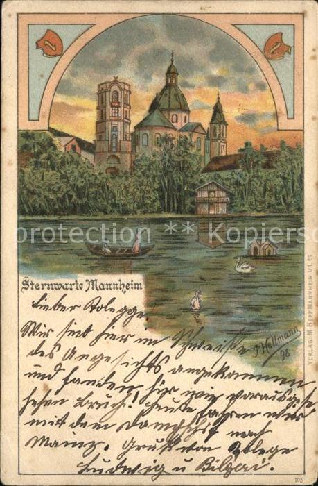 Mannheim Sternwarte Künstlerkarte