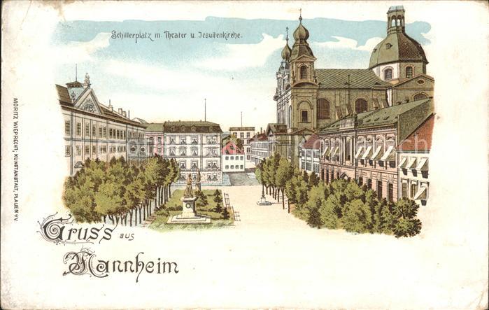 Mannheim Schillerplatz Theater Jesuitenkirche