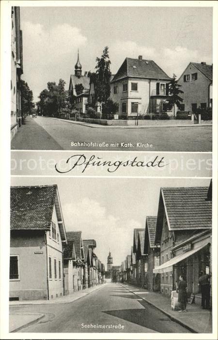 Pfungstadt Bahnhofstrasse Kirche Seeheimerstrasse