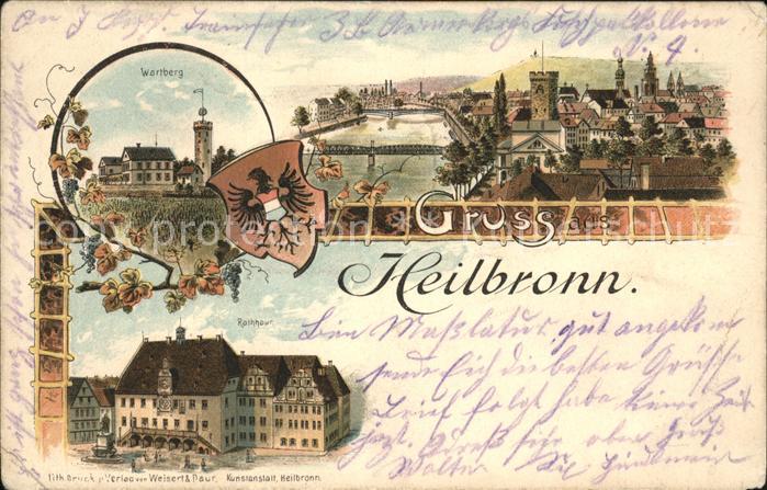 Heilbronn Neckar Wartburg Rathaus Panorama