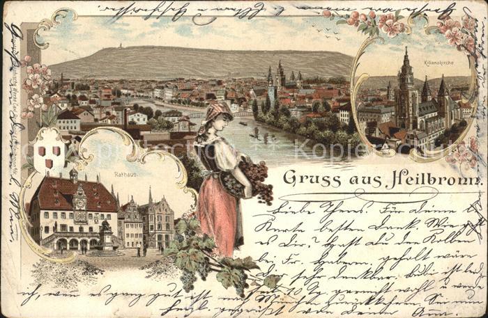 Heilbronn Neckar Panorama Kirche Rathaus