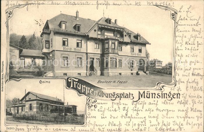 Muensingen Hotel-Hardt Casino Truppenuebungsplatz
