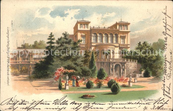 Stuttgart Villa Berg Künstlerkarte