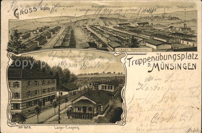 Muensingen Truppenübungsplatz Eingang Barackenlage