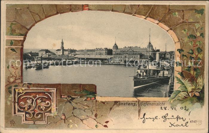 Konstanz Hafenansicht Schiffe