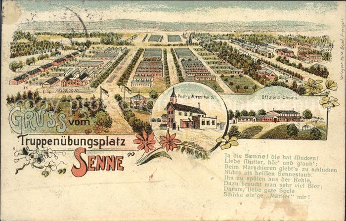 Senne Bad Lippspringe Truppenübungsplatz Barackenlager Offizi